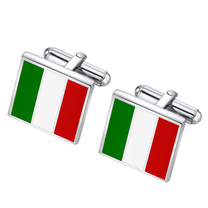 Italy Flag cuff links