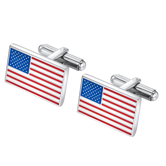 USA Flag cuff links